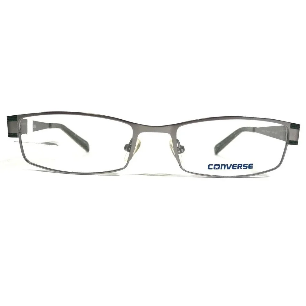 Converse Eyeglasses Frames RANDOM LIGHT GRAY Green Silver Rectangular 52-18-135